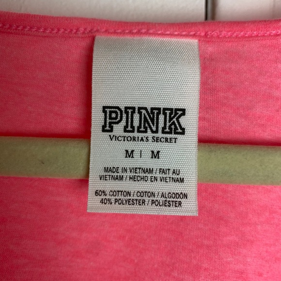 Pink by Victoria’s Secret crop tied top - Picture 3 of 4